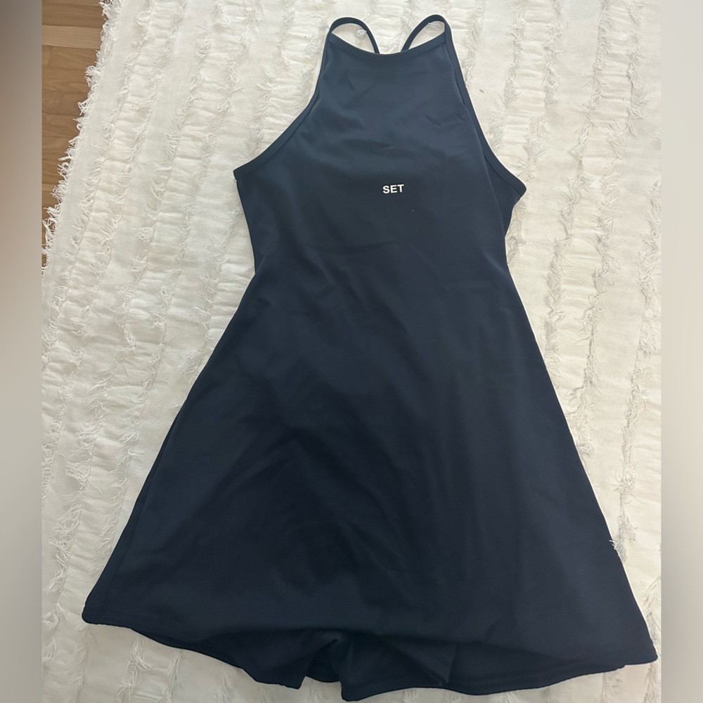 COPY - Set Active Navy workout Dress - open back